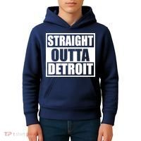Striaght Outta Detroit Michigan Kids Hoodie thumb 4