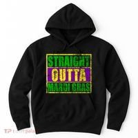 Striaght Outta Mardi Gras New Orleans Party Hoodie thumb 0