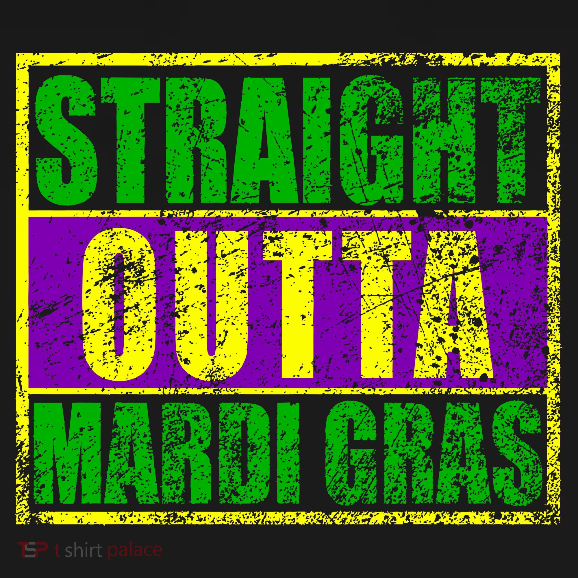 Striaght Outta Mardi Gras New Orleans Party Mousepad