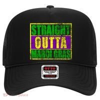 Striaght Outta Mardi Gras New Orleans Party Hat thumb 0
