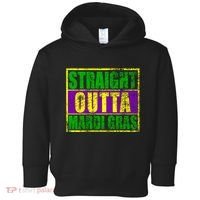 Striaght Outta Mardi Gras New Orleans Party Toddler Hoodie thumb 0
