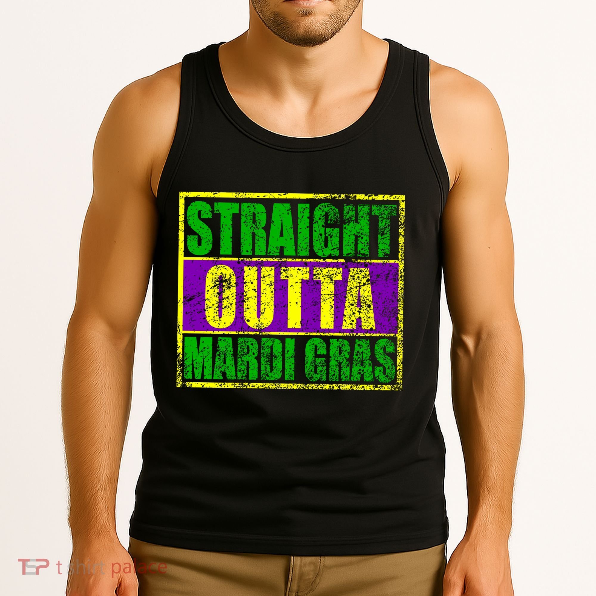Striaght Outta Mardi Gras New Orleans Party Tank Top