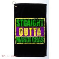 Striaght Outta Mardi Gras New Orleans Party Golf Towel thumb 0