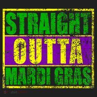Striaght Outta Mardi Gras New Orleans Party Golf Towel thumb 3