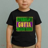 Striaght Outta Mardi Gras New Orleans Party Toddler T-Shirt thumb 2
