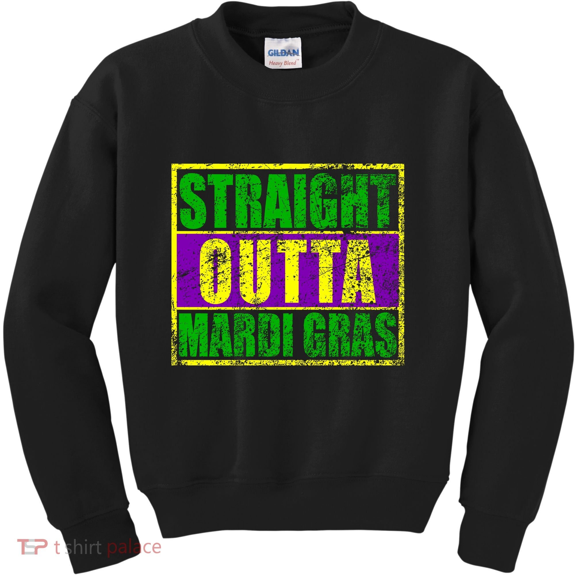 Striaght Outta Mardi Gras New Orleans Party Kids Sweatshirt