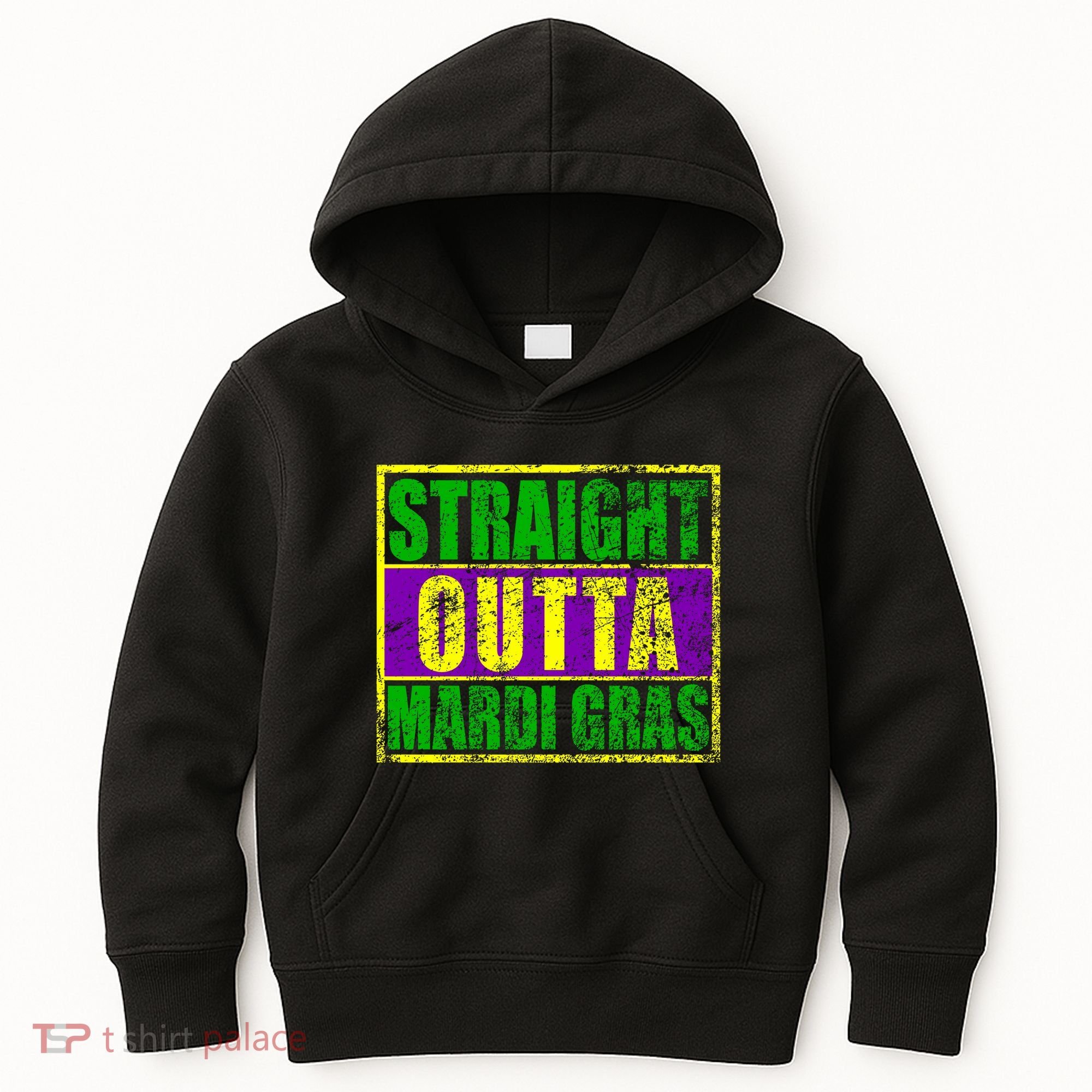 Striaght Outta Mardi Gras New Orleans Party Kids Hoodie