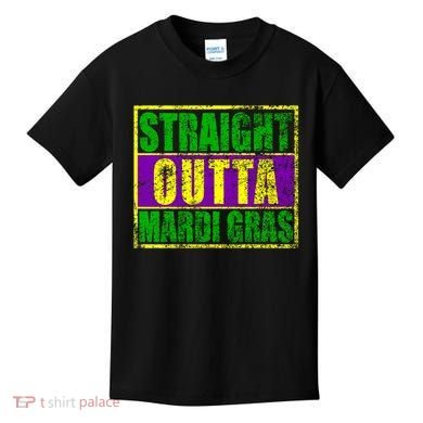 Striaght Outta Mardi Gras New Orleans Party Kids T-Shirt