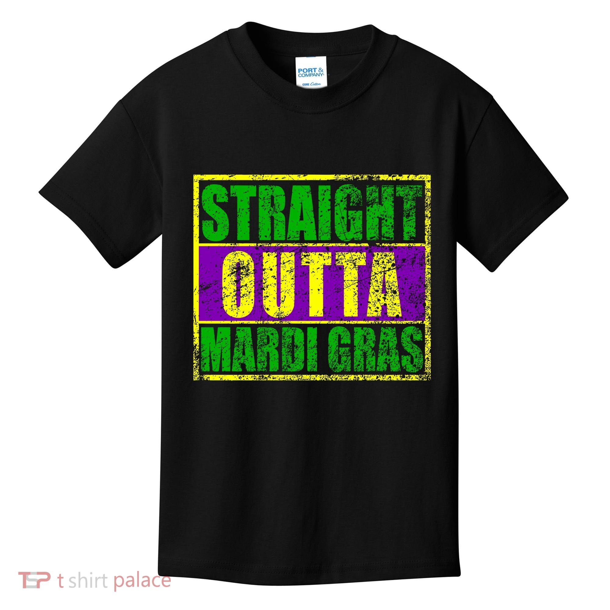 Striaght Outta Mardi Gras New Orleans Party Kids T-Shirt