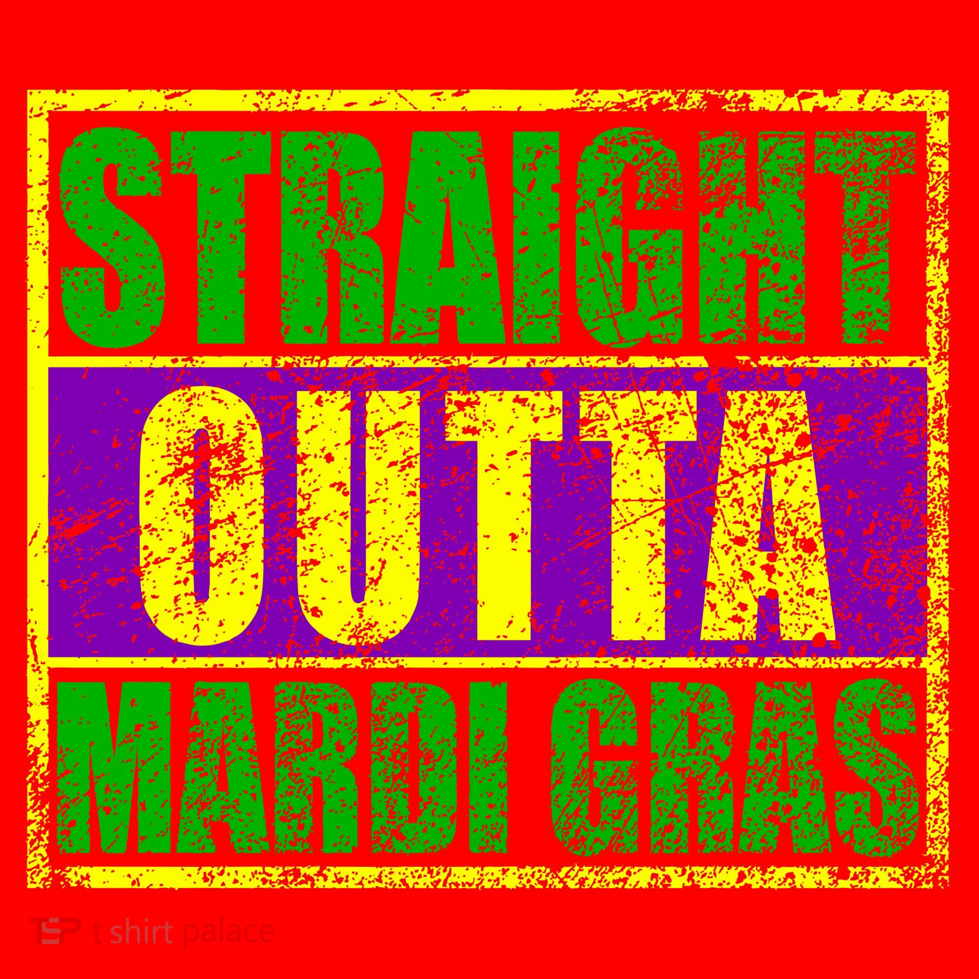 Striaght Outta Mardi Gras New Orleans Party Santa Hat