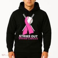 Strike Out Breast Cancer Hoodie thumb 2