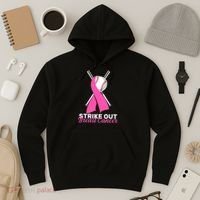 Strike Out Breast Cancer Hoodie thumb 3