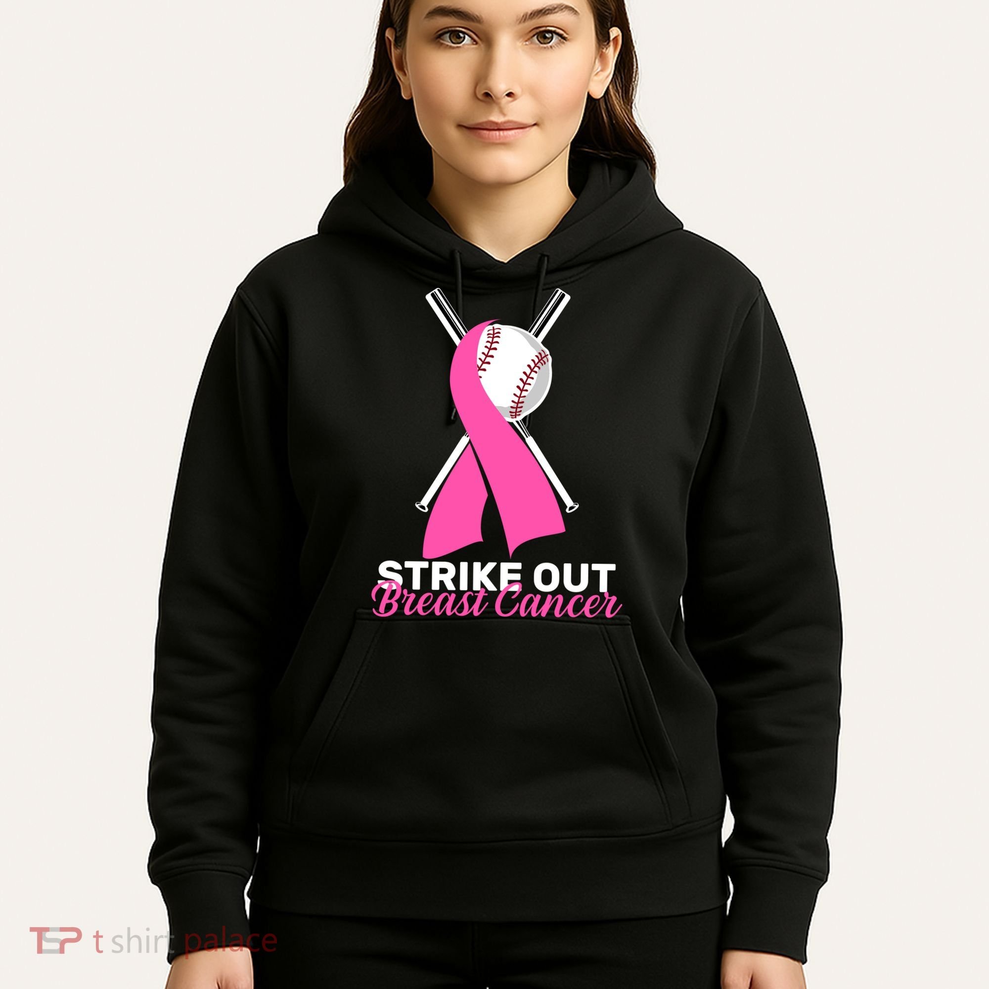 Strike Out Breast Cancer Hoodie