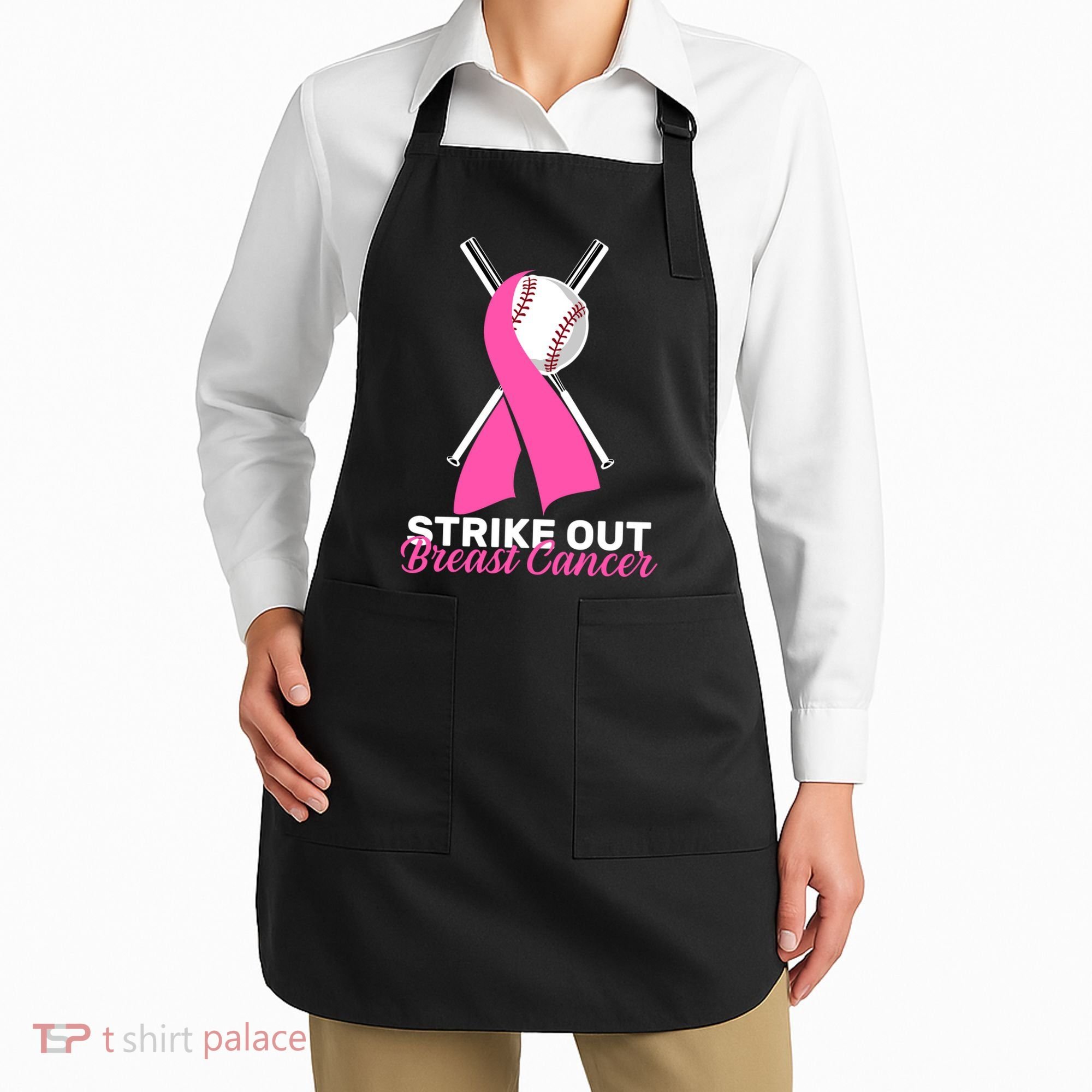 Strike Out Breast Cancer Apron