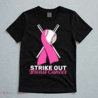 Strike Out Breast Cancer T-Shirt thumb 5