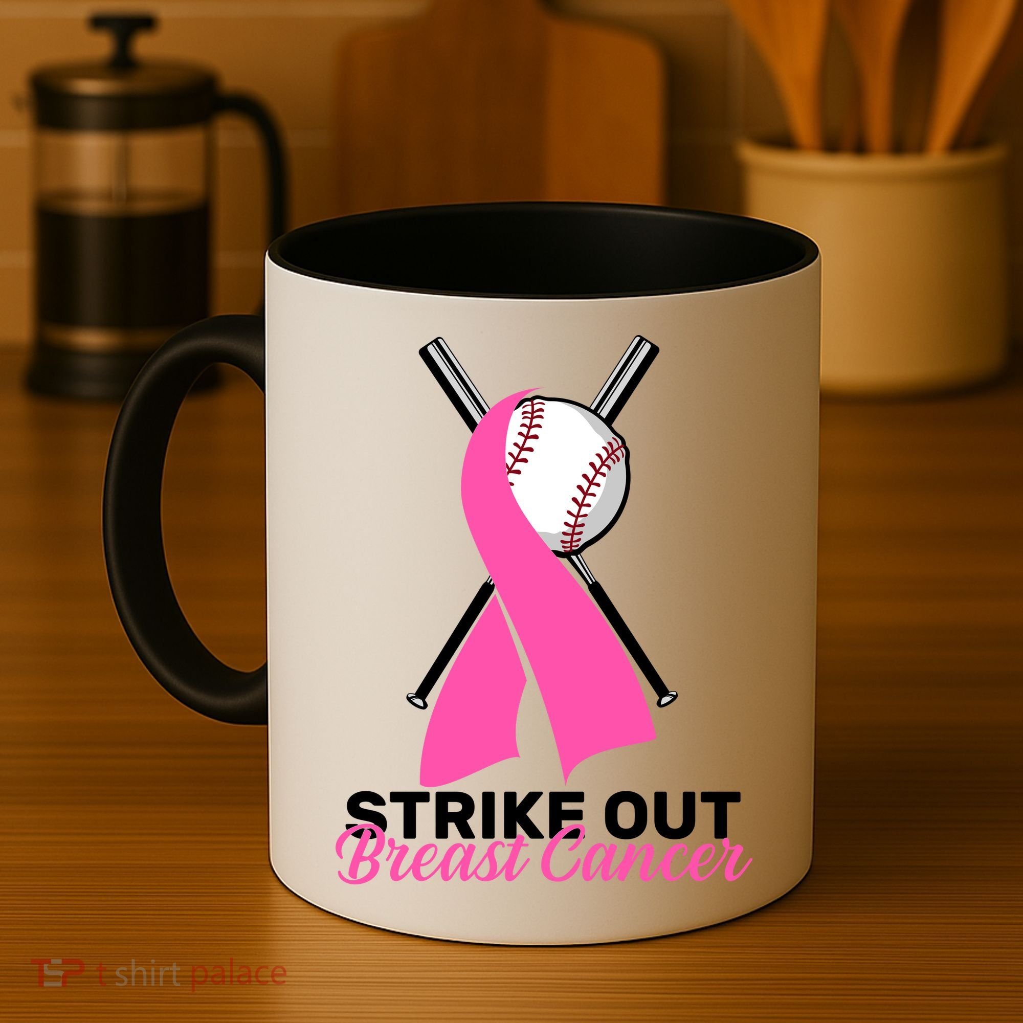 Strike Out Breast Cancer Coffee Mug