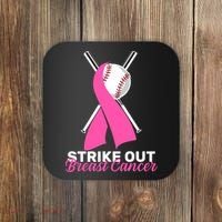 Strike Out Breast Cancer Coaster thumb 0