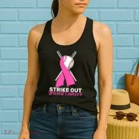 Strike Out Breast Cancer Women's Tank Top thumb 2