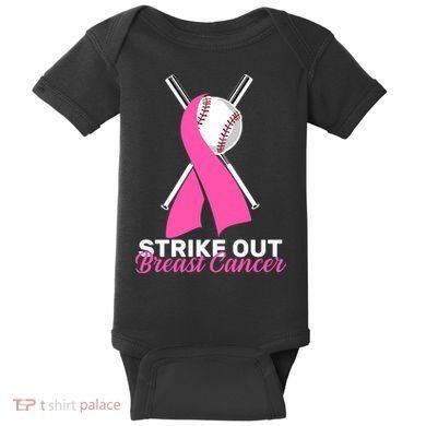 Strike Out Breast Cancer Baby Bodysuit