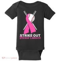 Strike Out Breast Cancer Baby Bodysuit thumb 0
