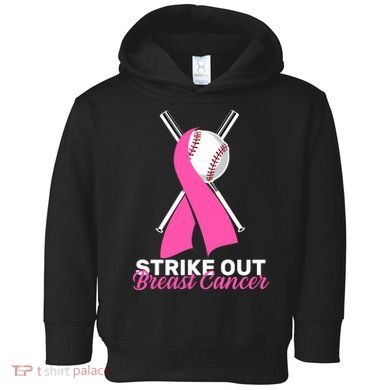 Strike Out Breast Cancer Toddler Hoodie