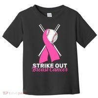Strike Out Breast Cancer Toddler T-Shirt thumb 0