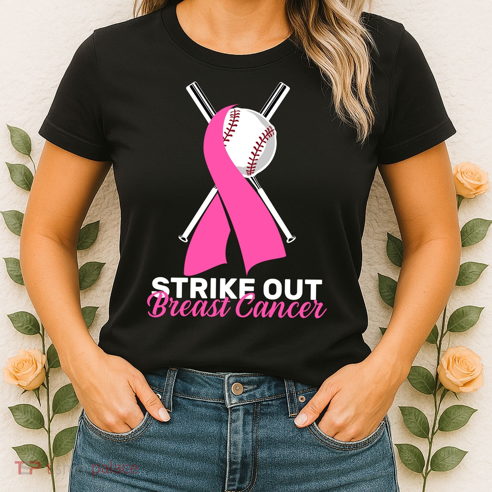Strike Out Breast Cancer Women's T-Shirt