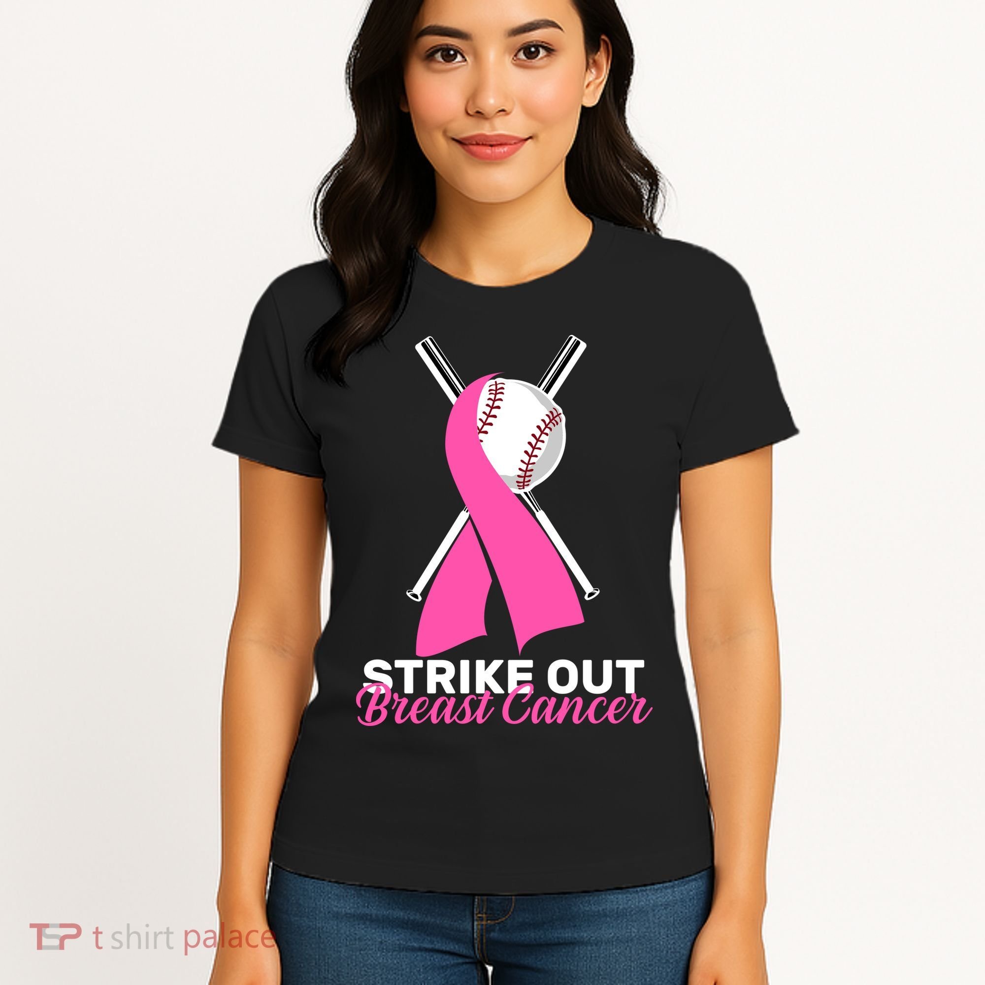 Strike Out Breast Cancer Women's T-Shirt