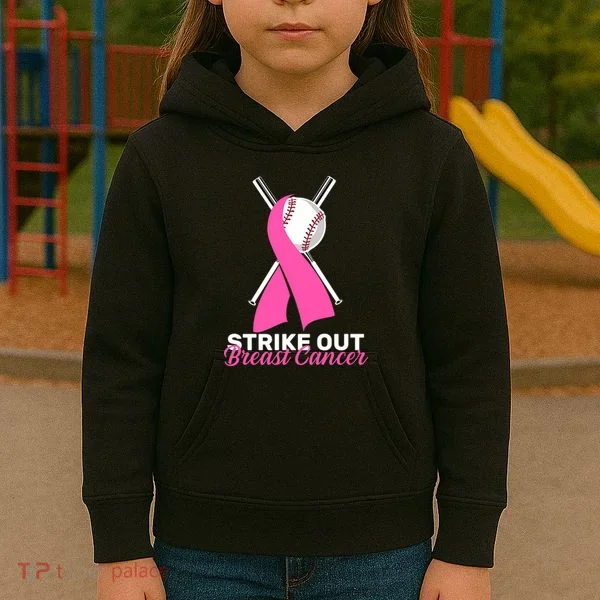 Strike Out Breast Cancer Kids Hoodie