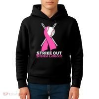 Strike Out Breast Cancer Kids Hoodie thumb 4
