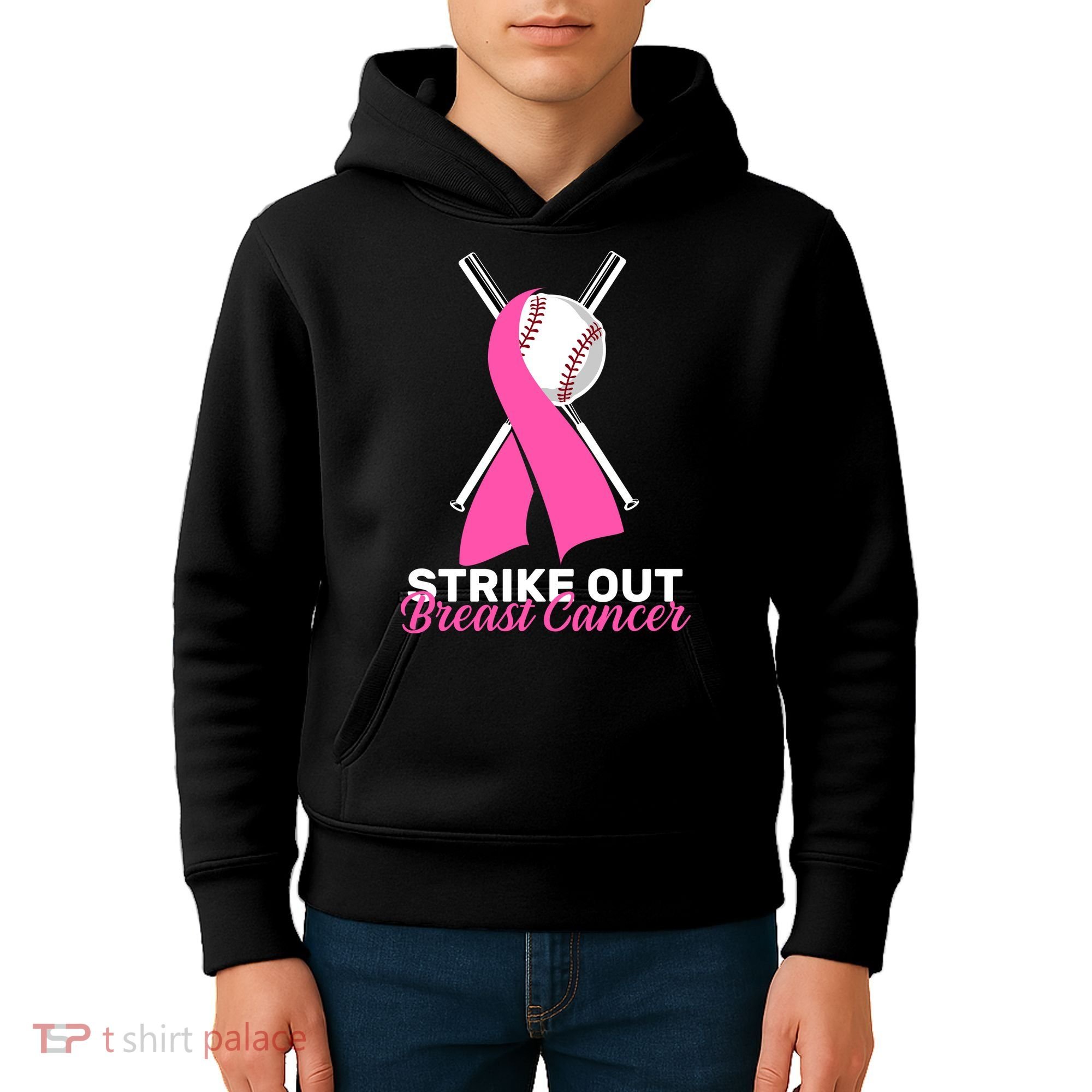 Strike Out Breast Cancer Kids Hoodie