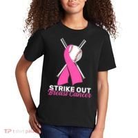 Strike Out Breast Cancer Kids T-Shirt thumb 2