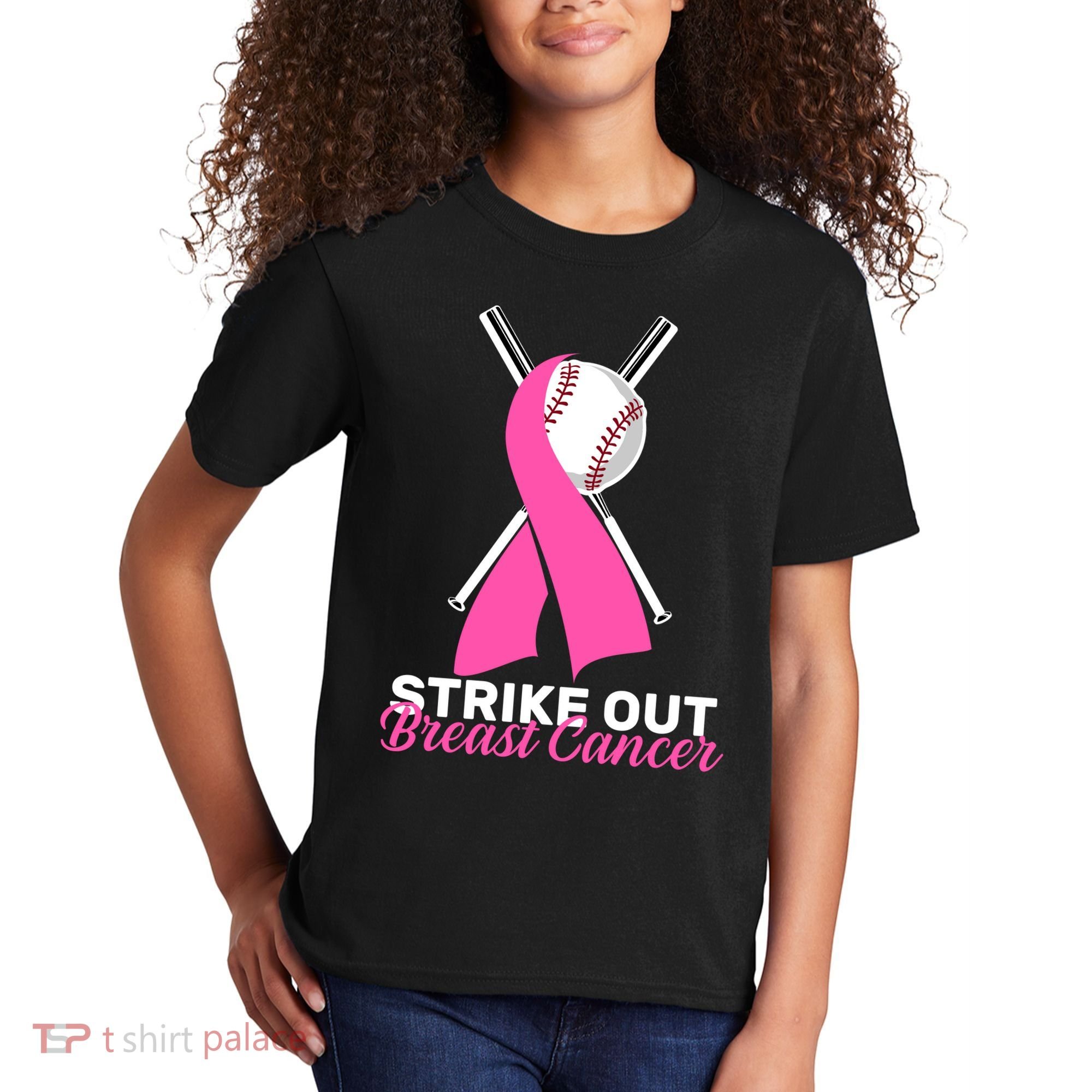 Strike Out Breast Cancer Kids T-Shirt