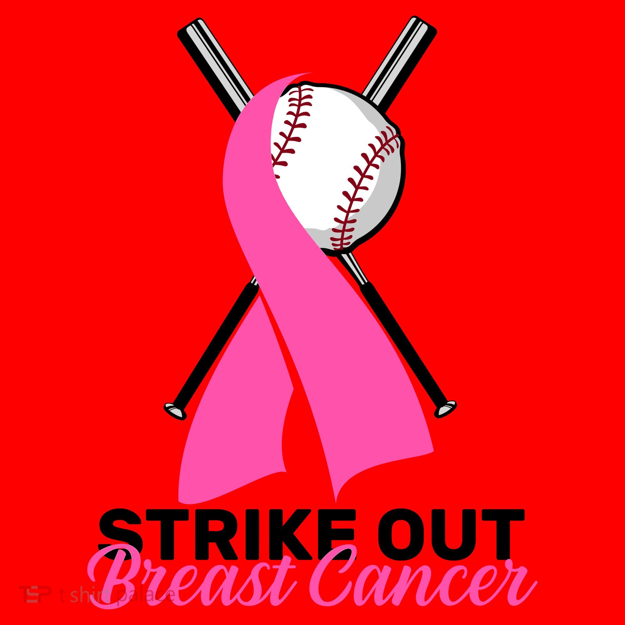 Strike Out Breast Cancer Santa Hat