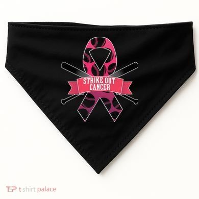 Strike Out Cancer USA-Made Doggie Bandana