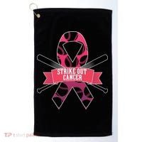 Strike Out Cancer Golf Towel thumb 0