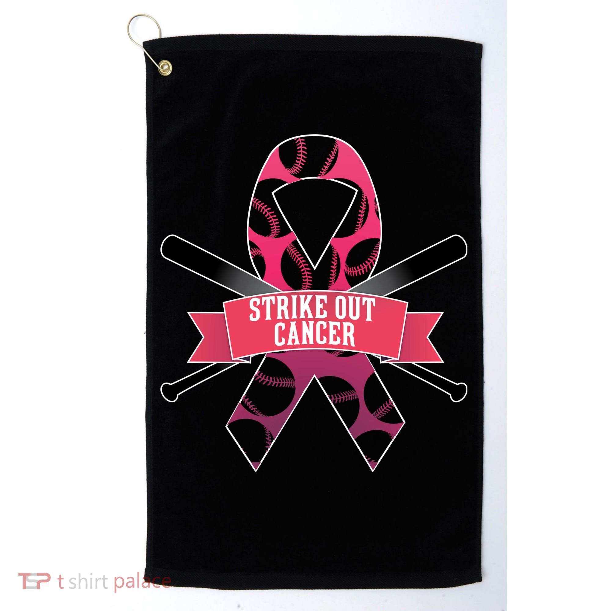 Strike Out Cancer Golf Towel