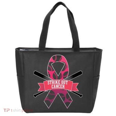 Strike Out Cancer Tote Bag