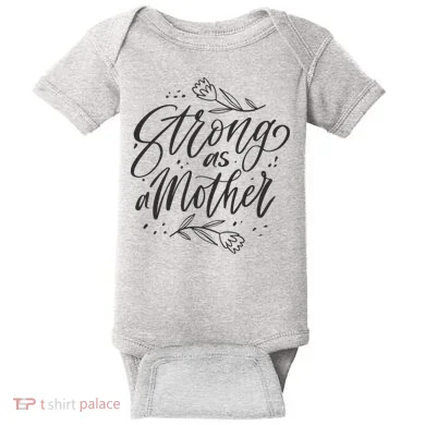 Strong As A Mother Baby Bodysuit
