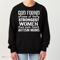 Strong Autism Mom Quote Women's Sweatshirt thumb 0