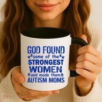 Strong Autism Mom Quote Coffee Mug thumb 3