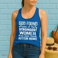 Strong Autism Mom Quote Women's Tank Top thumb 2