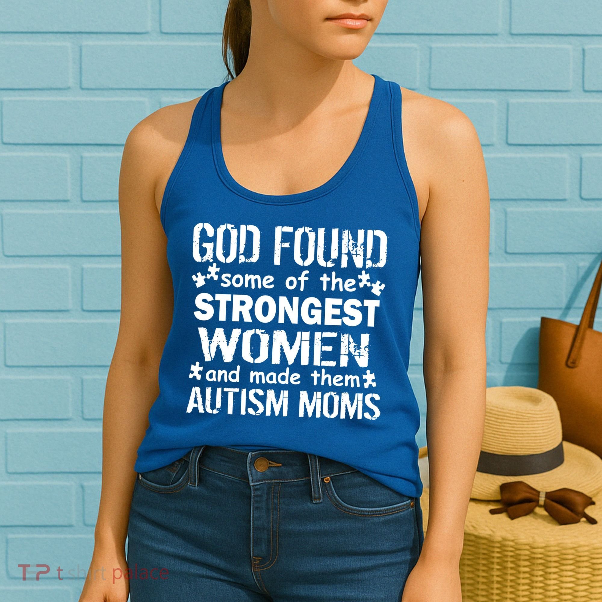 Strong Autism Mom Quote Women's Tank Top