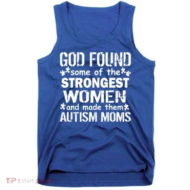 Strong Autism Mom Quote Tank Top