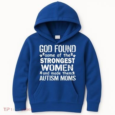 Strong Autism Mom Quote Kids Hoodie