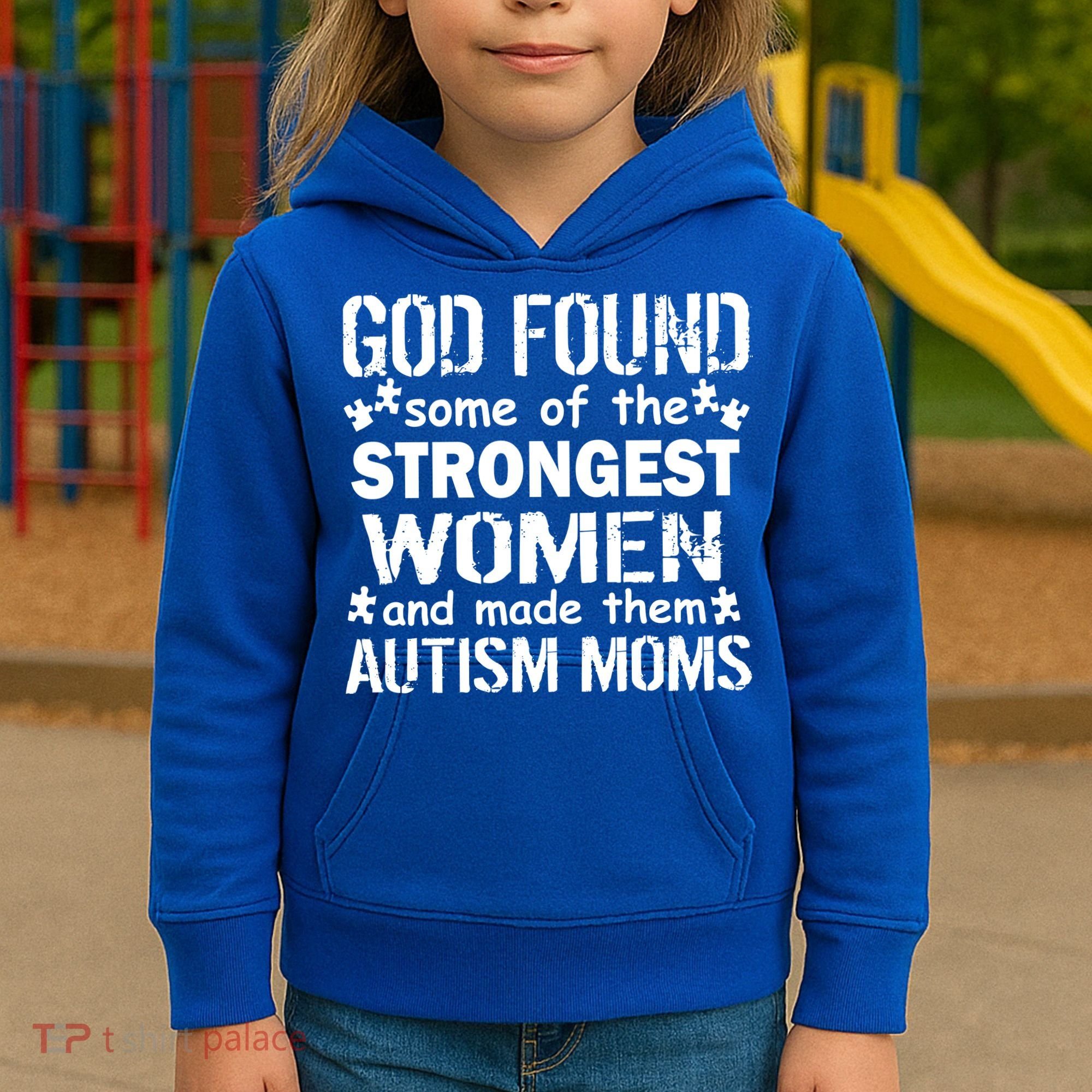 Strong Autism Mom Quote Kids Hoodie