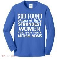 Strong Autism Mom Quote Kids Long Sleeve Shirt thumb 0