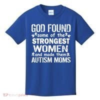 Strong Autism Mom Quote Kids T-Shirt thumb 0