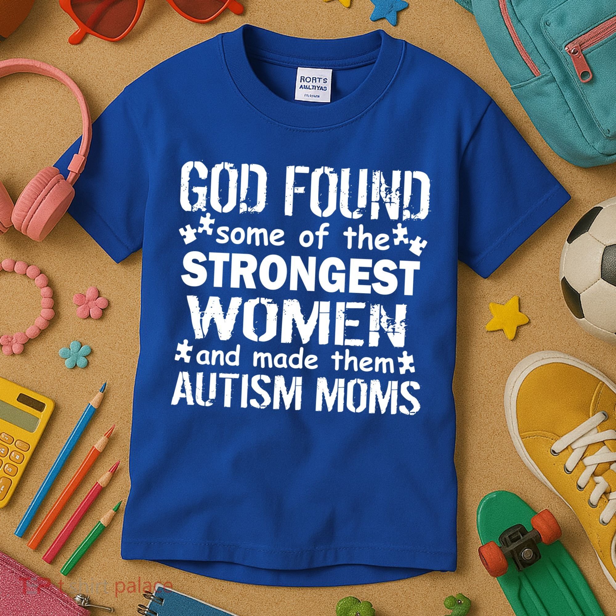 Strong Autism Mom Quote Kids T-Shirt
