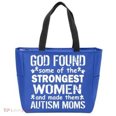 Strong Autism Mom Quote Tote Bag